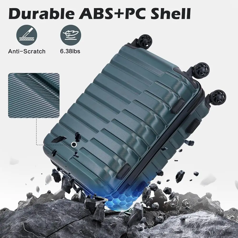 3-teiliges Hartschalen-Spinner – Expandable Hard Shell Luggage Set Bewertung und Preis