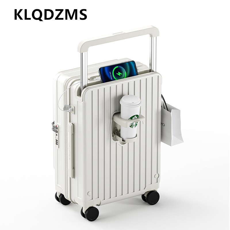 KLQDZMS Ladekoffer mit Frontöf – Front Opening Laptop Luggage 24 Inch Bewertung und Preis