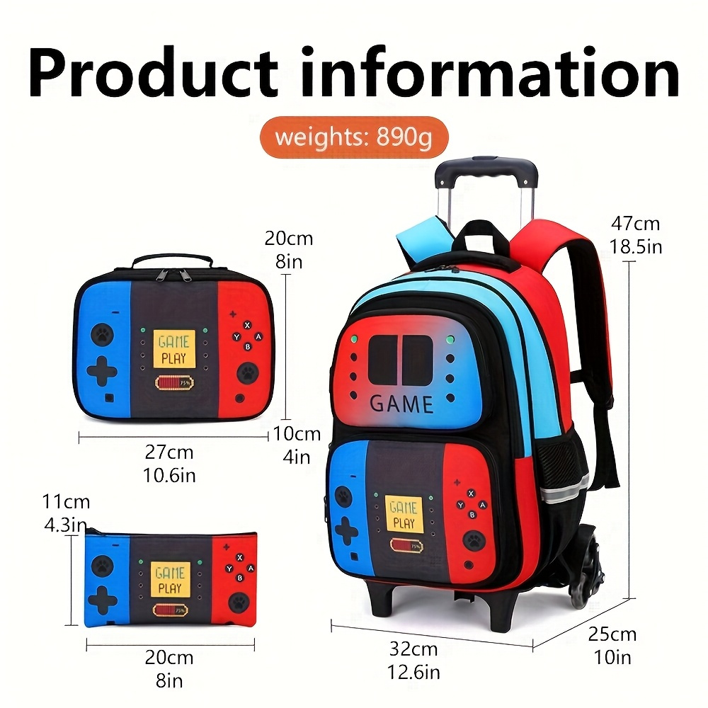 3-teiliges Kinder-Rollrucksack – Foldable Rolling Luggage Bag Bewertung und Preis