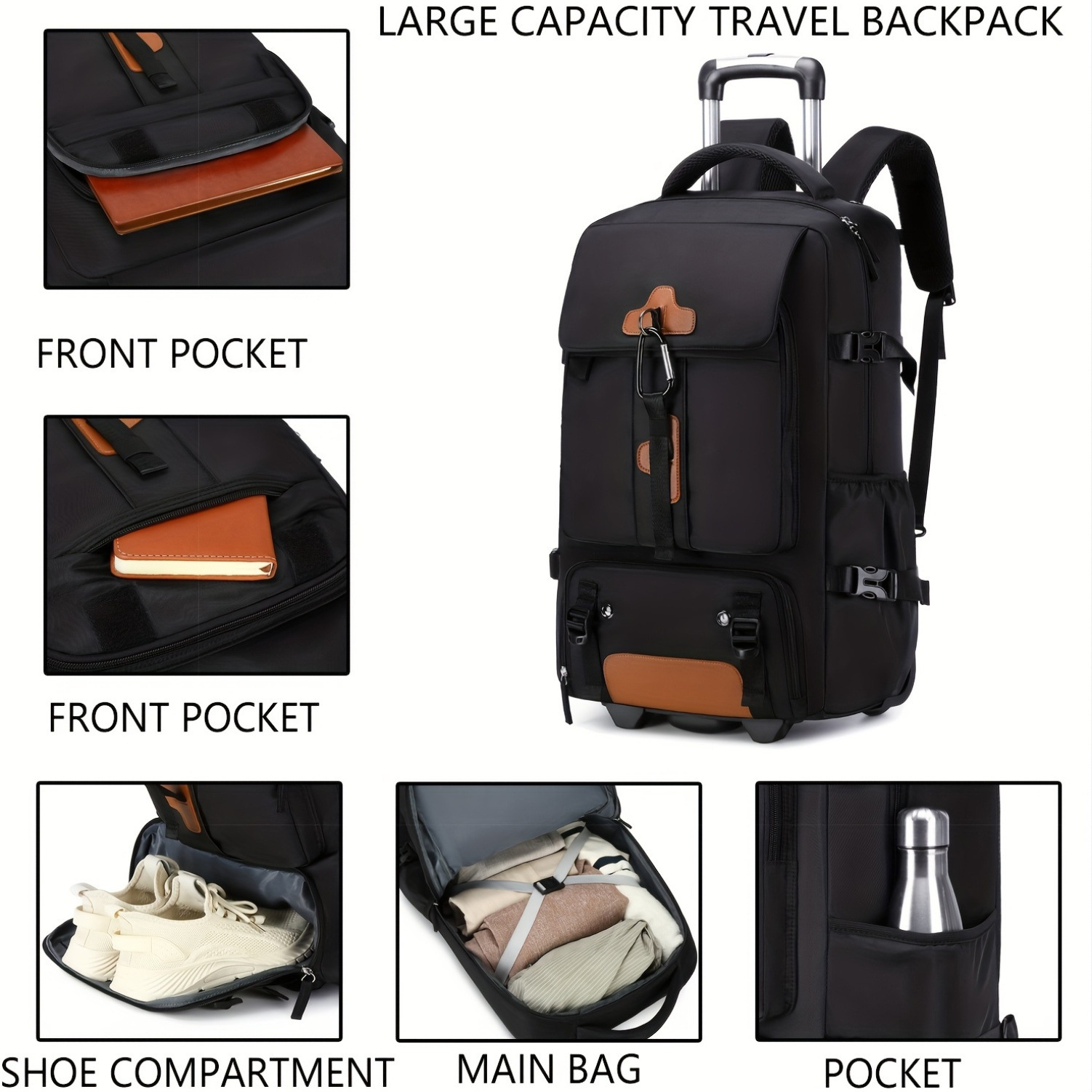 Rollrucksack, großer Reiseruck – Foldable Rolling Luggage Bag Bewertung und Preis