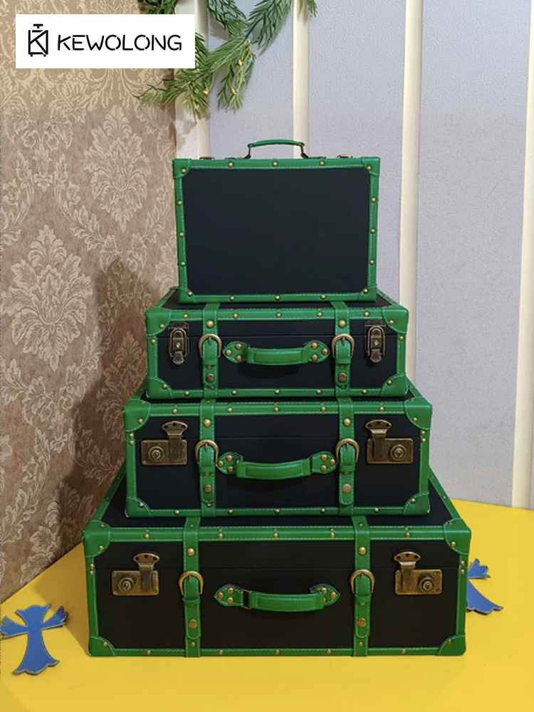 Vintage Lederkoffer-Aufbewahru – Retro Vintage Trunk Suitcase Bewertung und Preis