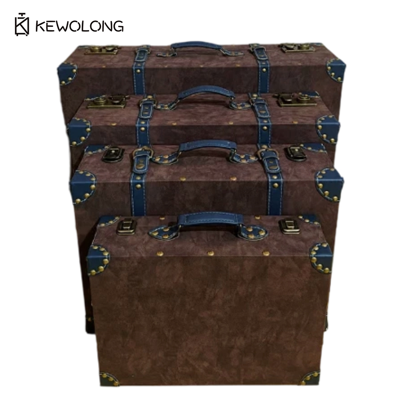 Vintage Lederkoffer-Aufbewahru – Retro Vintage Trunk Suitcase Bewertung und Preis