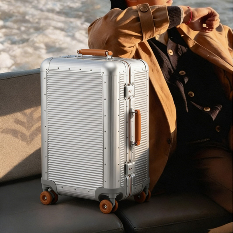 Großer modischer Trolley-Koffe – Aluminum Frame Carry On Luggage Bewertung und Preis