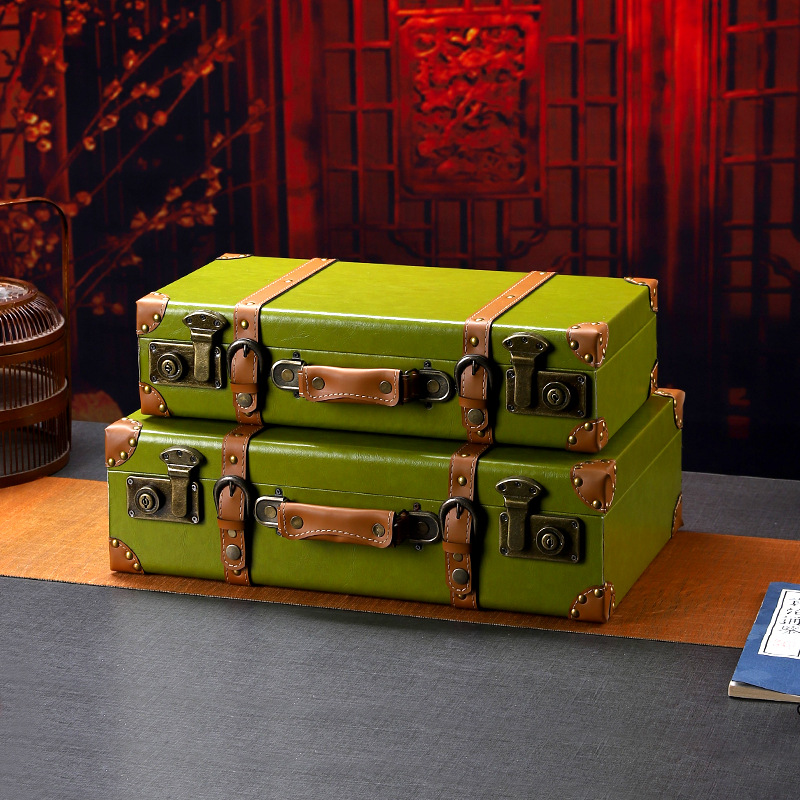 Vintage-Koffer aus Holz, multi – Retro Vintage Trunk Suitcase Bewertung und Preis