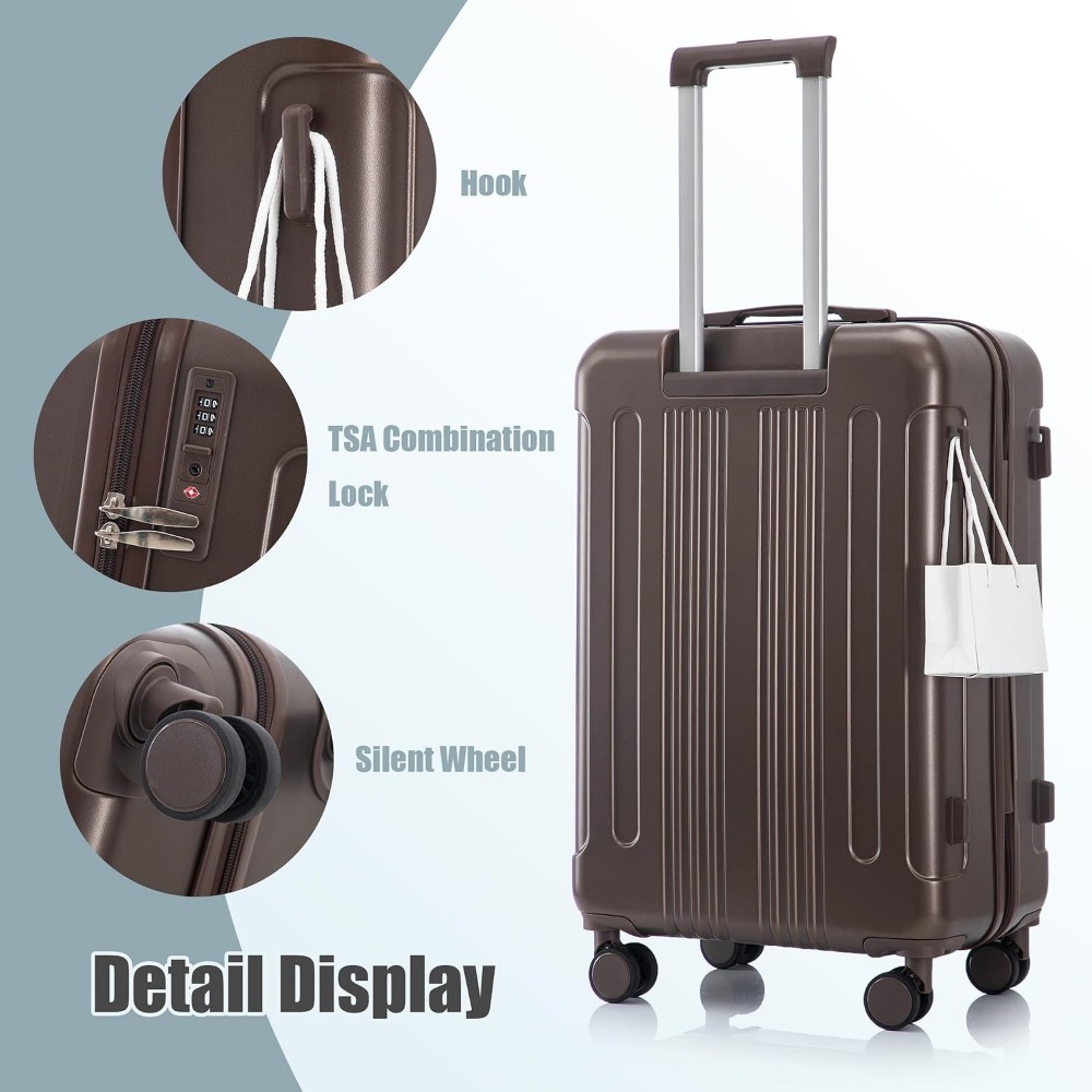 3-teiliges Kofferset Erweiterb – Expandable Hard Shell Luggage Set Bewertung und Preis